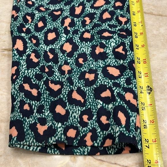 H&M Limited Edition Leopard Print Faux Wrap Jumpsuit | Teal with Pink‎ Spots | 6 - Picture 9 of 16